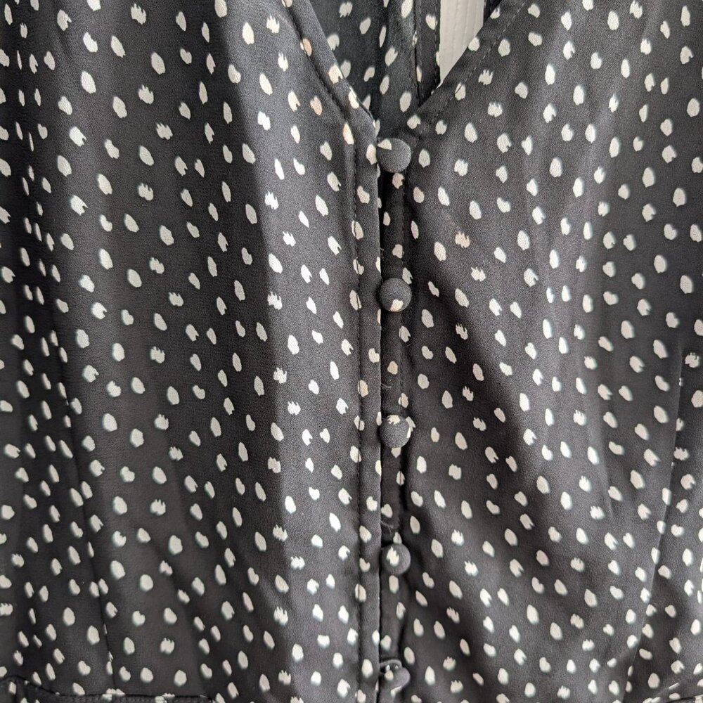 Abercrombie NWT Long Sleeve V-Neck Faux Wrap Mini Dress Size L - Picture 6 of 6